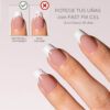 TIPS SOFT GEL FRENCH COFFIN CORTA NUDE