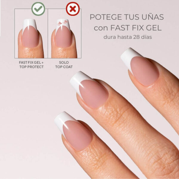 TIPS SOFT GEL FRENCH COFFIN CORTA NUDE
