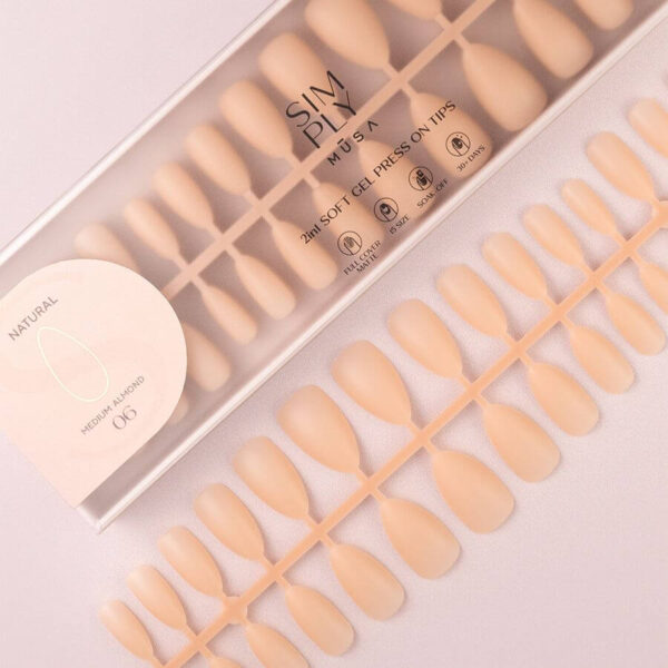 tips-soft-gel-press-on-natural-almendra-media-06-nude-240-simply-musa-6 TIPS SOFT GEL NATURAL ALMENDRA MEDIA NUDE