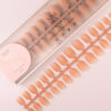 TIPS SOFT GEL NATURAL CUADRADA REDONDEADA CORTA DARK NUDE
