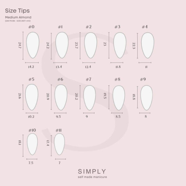 TIPS SOFT GEL NATURAL ALMENDRA MEDIA BLUSH