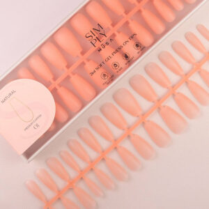 TIPS SOFT GEL NATURAL COFFIN MEDIA CORAL PINK