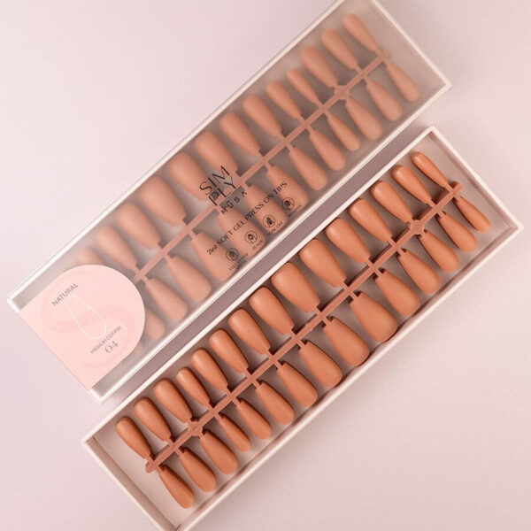 TIPS SOFT GEL NATURAL COFFIN MEDIA DARK NUDE