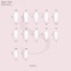 TIPS SOFT GEL NATURAL COFFIN MEDIA PEACH PINK