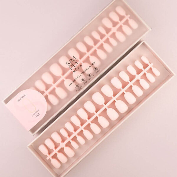 TIPS SOFT GEL NATURAL OVAL CORTA BLUSH