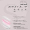 TIPS SOFT GEL NATURAL OVAL CORTA BLUSH