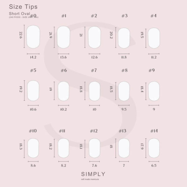 TIPS SOFT GEL NATURAL OVAL CORTA BLUSH