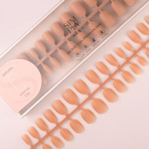 TIPS SOFT GEL NATURAL OVAL CORTA DARK NUDE