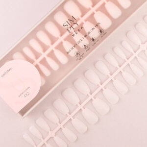 TIPS SOFT GEL NATURAL COFFIN CORTA BLUSH