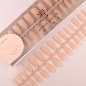 TIPS SOFT GEL NATURAL COFFIN CORTA PINK SAND