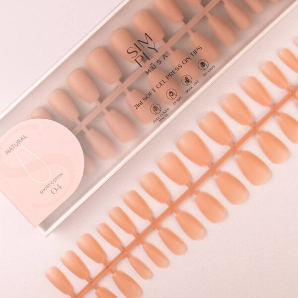tips-soft-gel-press-on-natural-short-coffin-04-simply-musa-nails TIPS SOFT GEL NATURAL COFFIN CORTA DARK NUDE