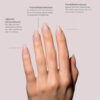 TIPS SOFT GEL NATURAL COFFIN CORTA PEACH PINK